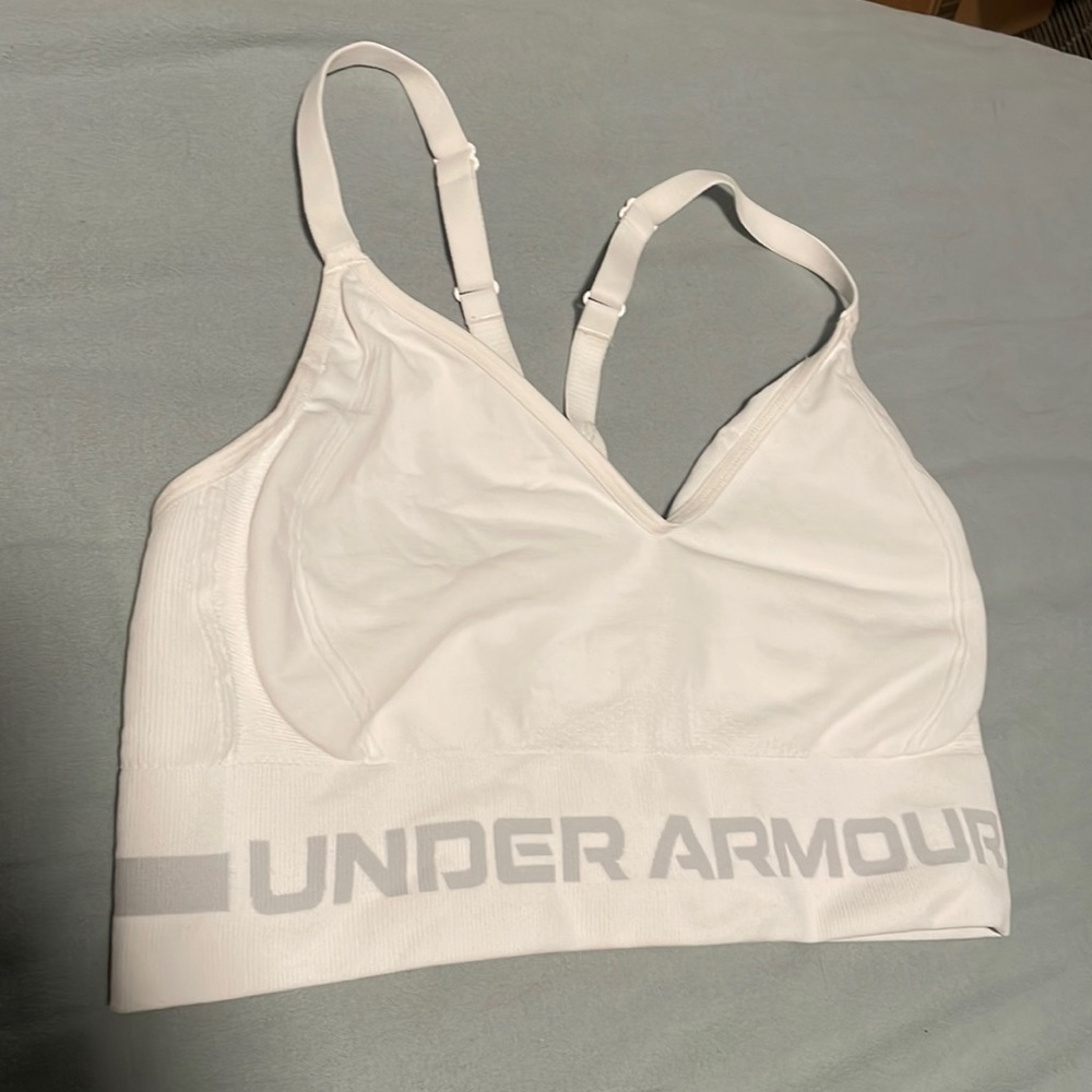 White under armour sports bra (padding removed)